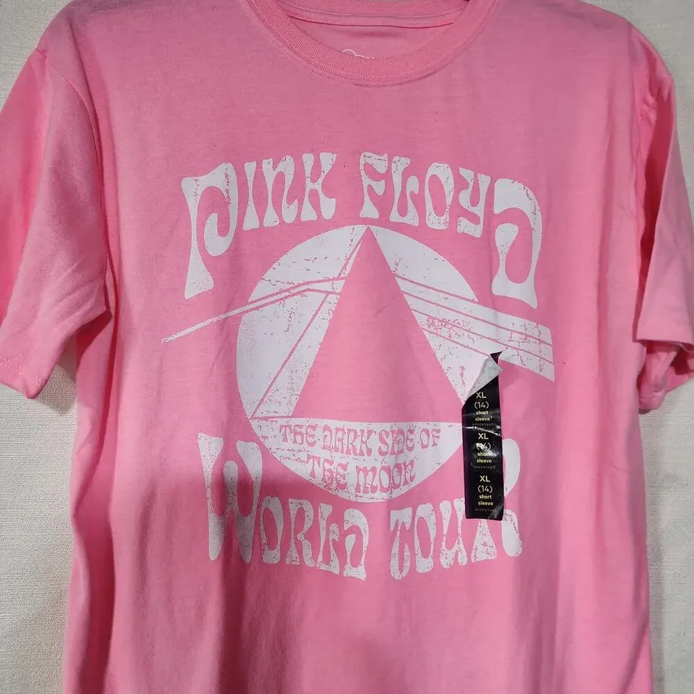 Pink floyd world tour girls shirt size XL 14 Faded